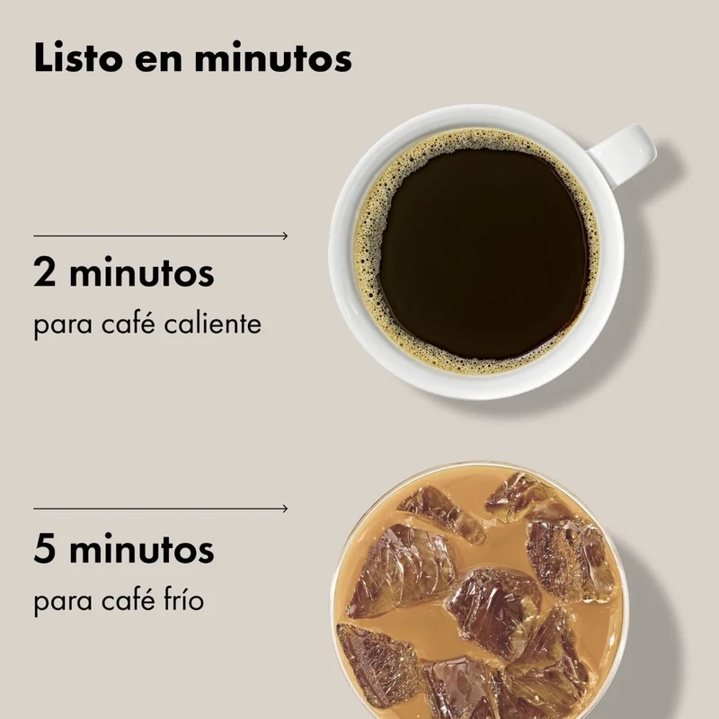 Cafetera portátil manual para café caliente y cold brew Rapid Brewer OXO