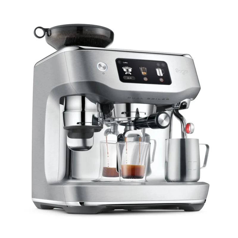 Cafetera espresso automática con molinillo y pantalla táctil The Oracle™ Dual Boiler Sage