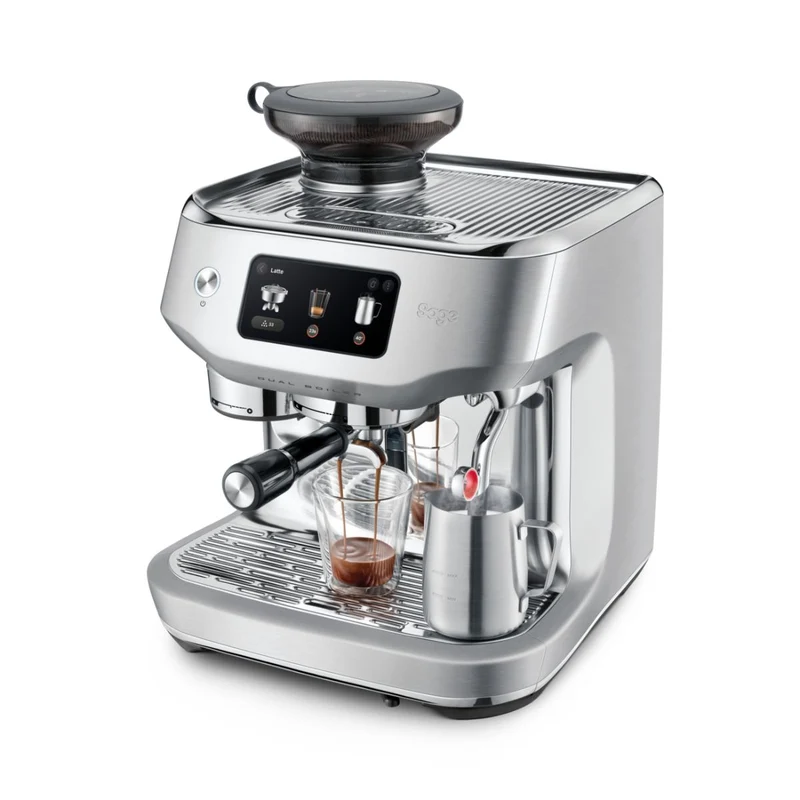 Cafetera espresso automática con molinillo y pantalla táctil The Oracle™ Dual Boiler Sage