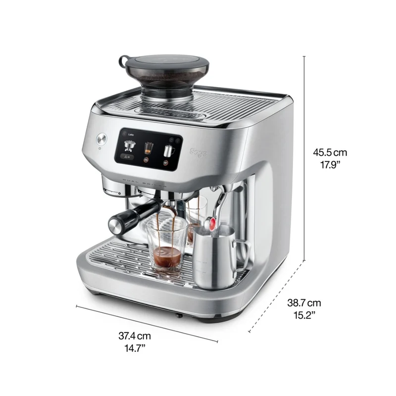 Cafetera espresso automática con molinillo y pantalla táctil The Oracle™ Dual Boiler Sage