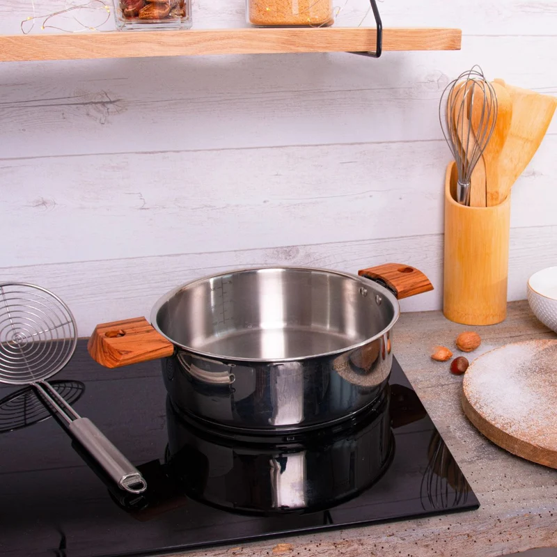 Cacerola y sauté de acero inoxidable multicapa Casteline Cristel