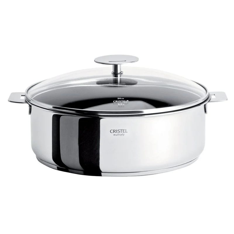Cacerola y sauté de acero inoxidable multicapa Casteline Cristel