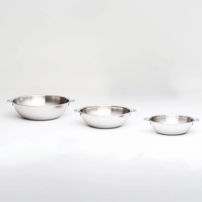 Wok de acero inoxidable multicapa Casteline Cristel