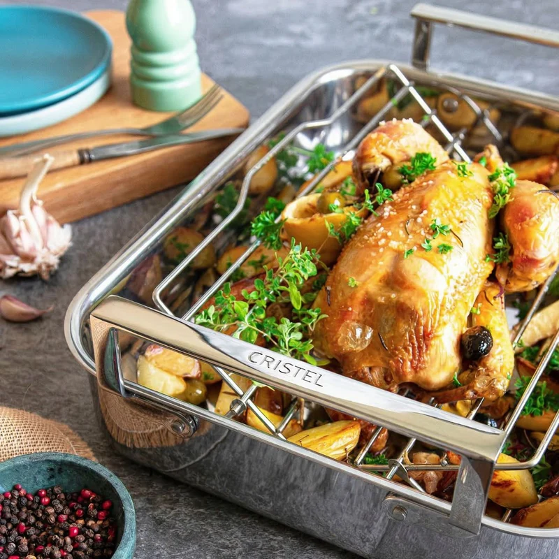 Bandeja para horno de acero inoxidable 3-Ply Cristel