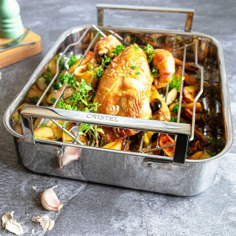 Bandeja para horno de acero inoxidable 3-Ply Cristel
