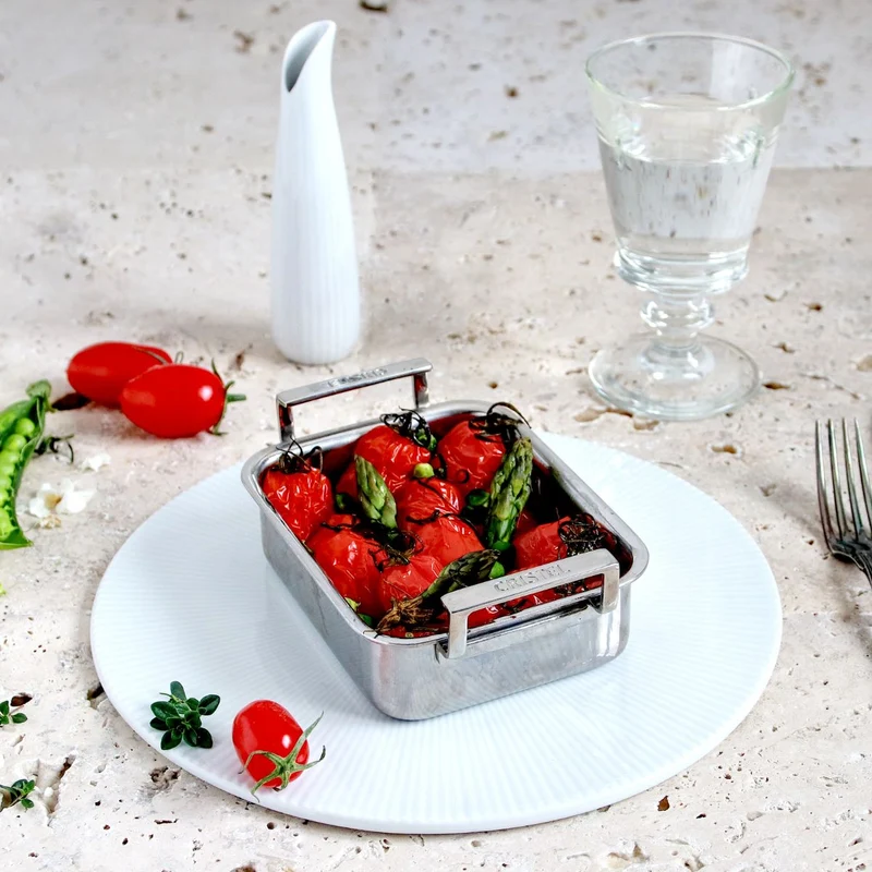 Bandeja de acero inoxidable mini 3-Ply Cristel