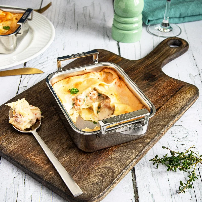 Bandeja de acero inoxidable mini 3-Ply Cristel