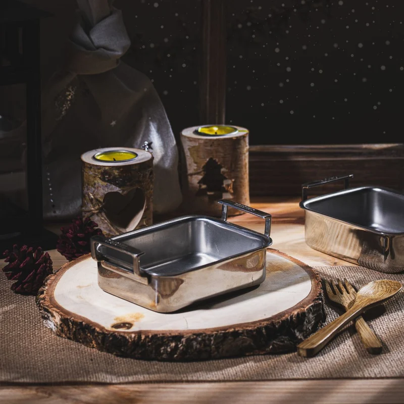 Bandeja de acero inoxidable mini 3-Ply Cristel