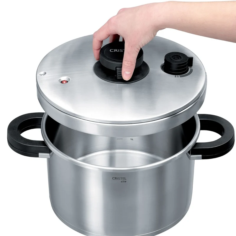 Olla rápida de acero inox Alto Cristel