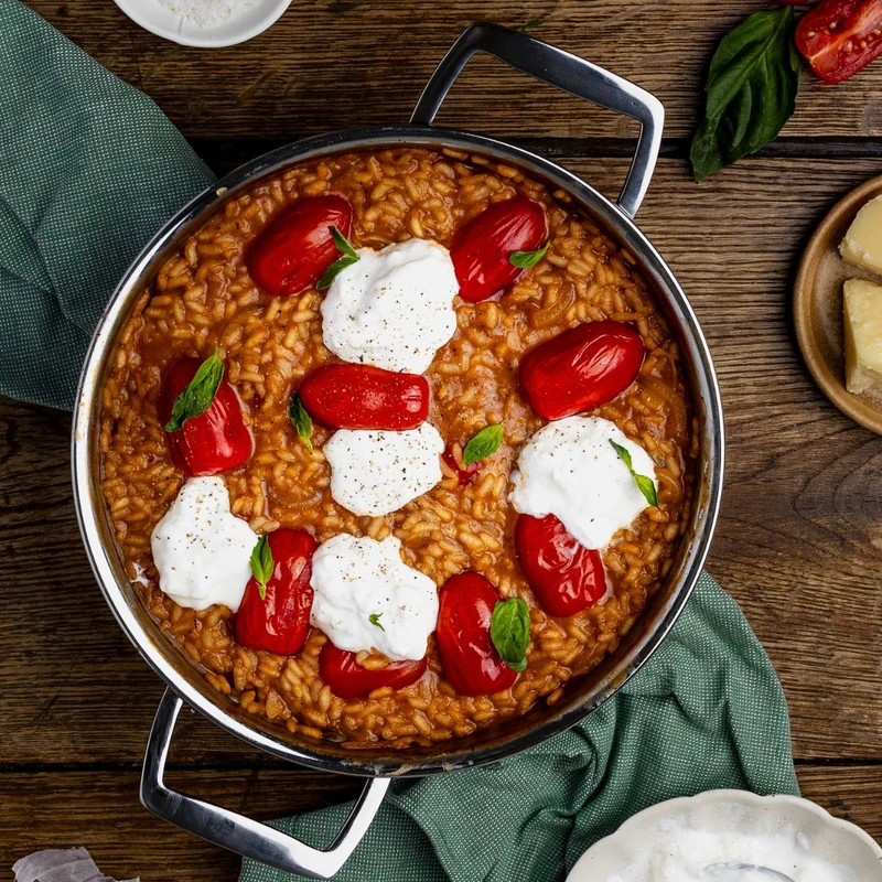 Cacerola alta de acero inoxidable 5-Ply con tapa Castel'Pro Cristel