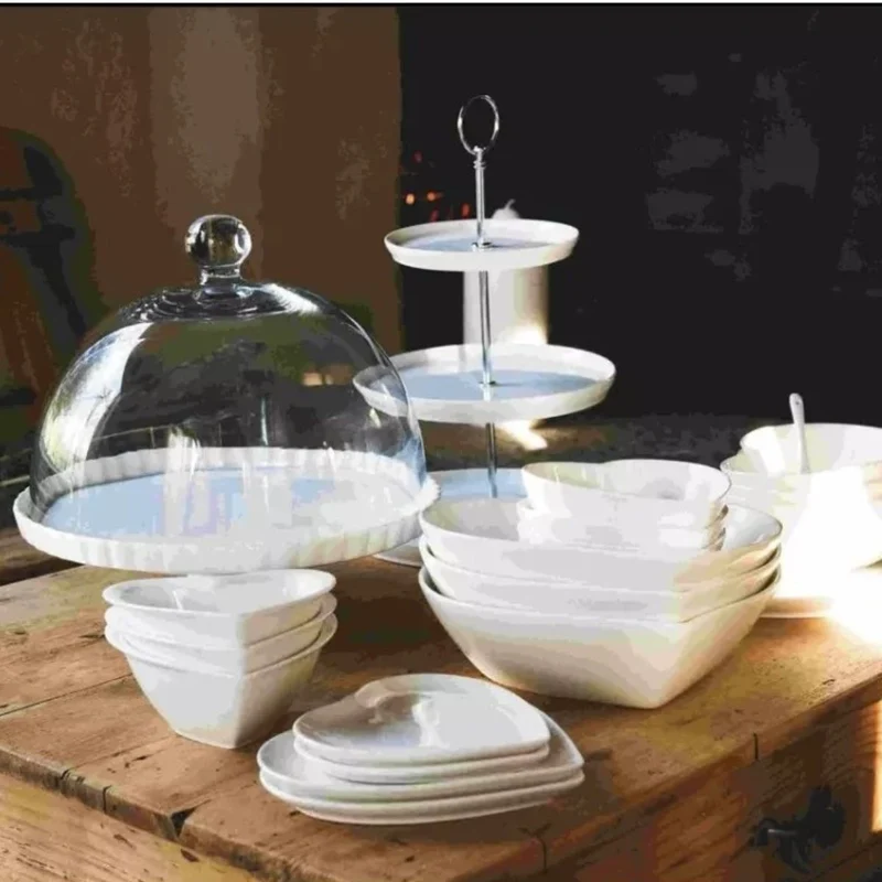 Stand para tartas de porcelana Arezzo La Porcellana Bianca
