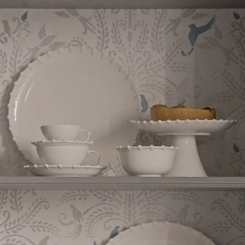 Stand para tartas de porcelana Romeo La Porcellana Bianca