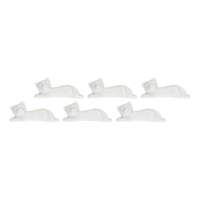 Set de 6 reposa cuchillos de porcelana Fattoria La Porcellana Bianca