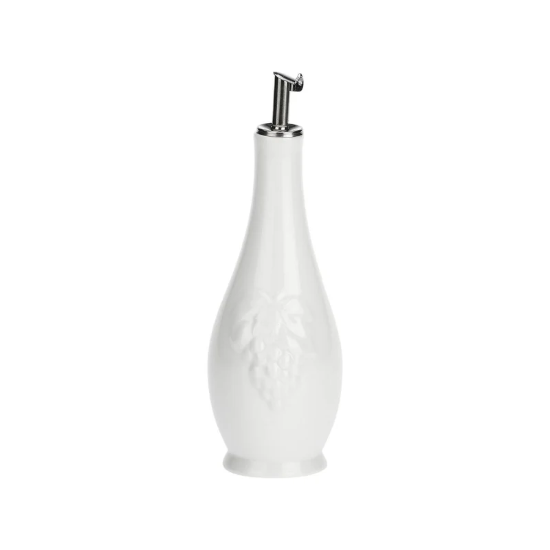 Aceitera y vinagrera ovalada de porcelana Menage La Porcellana Bianca