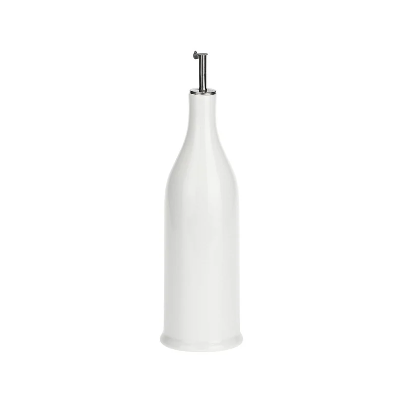 Aceitera cilíndrica de porcelana Menage La Porcellana Bianca