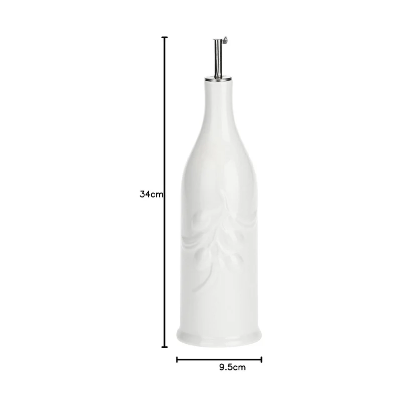Aceitera cilíndrica de porcelana Menage La Porcellana Bianca