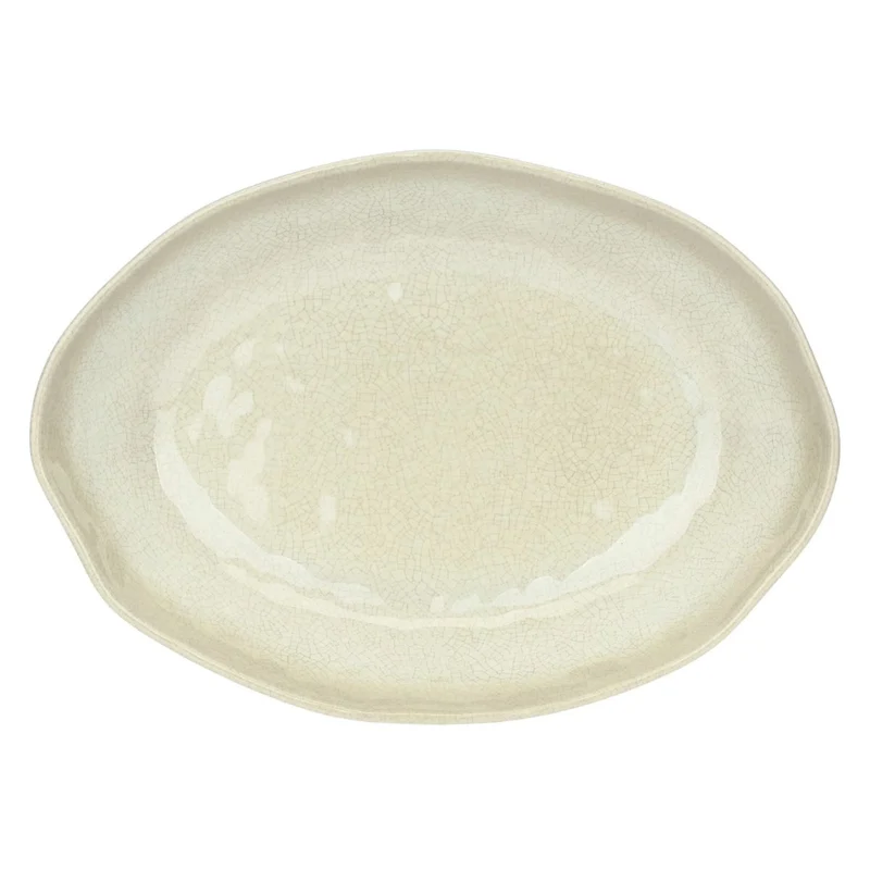 Fuente ovalada para servir de melamina Atmosfera Tortora Rose &Tulipani