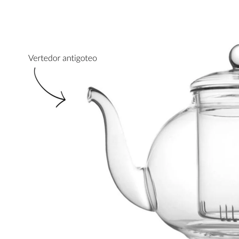 Tetera de cristal con infusor Verona Bredemeijer