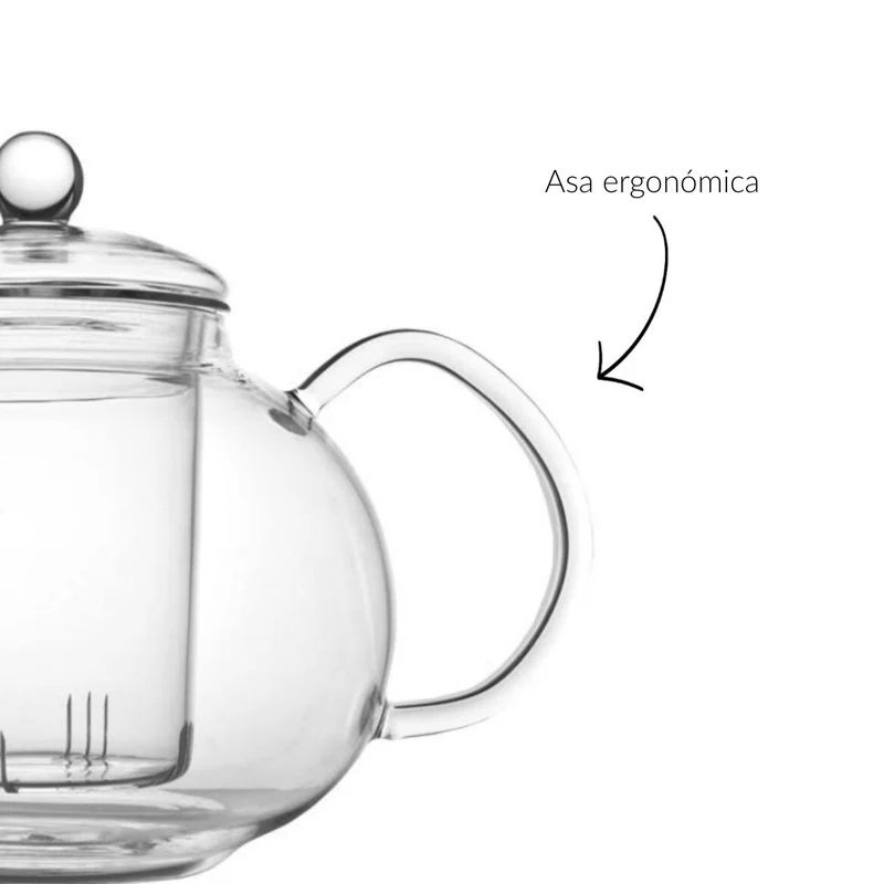 Tetera de cristal con infusor Verona Bredemeijer
