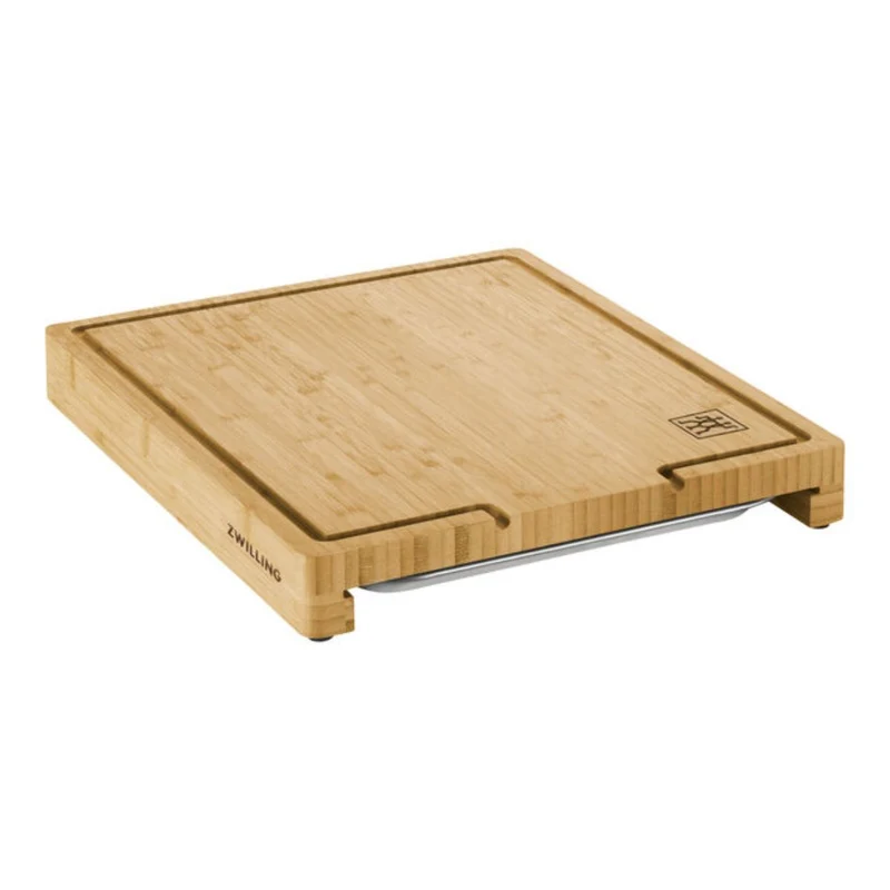 Tabla para cortar de bambú con bandeja de goteo de inox Zwilling