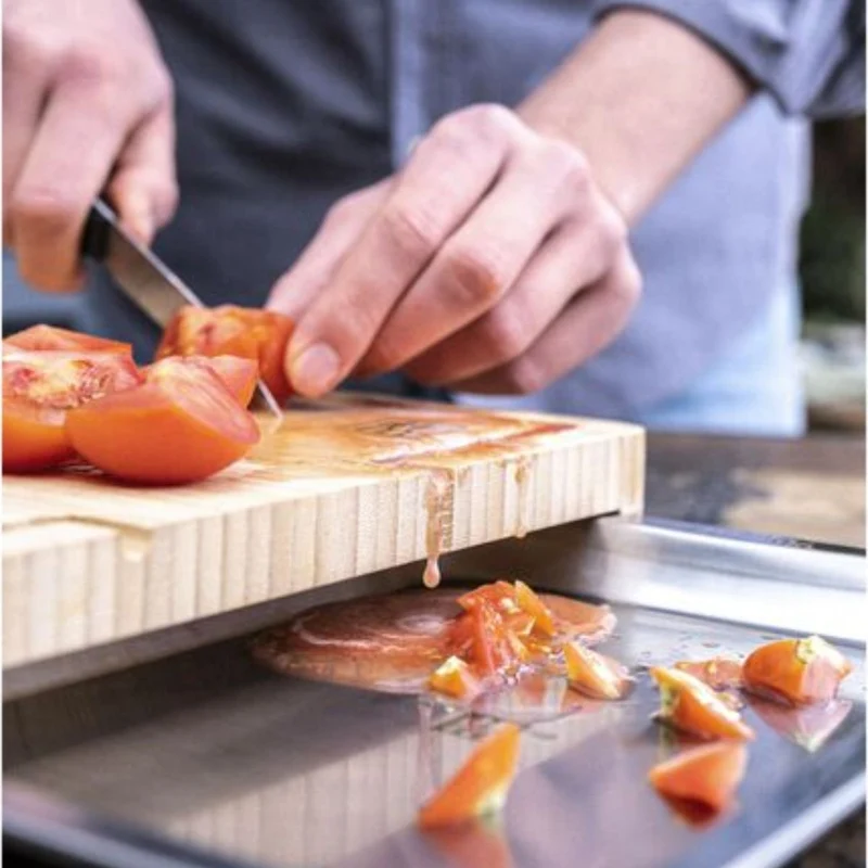 Tabla para cortar de bambú con bandeja de goteo de inox Zwilling