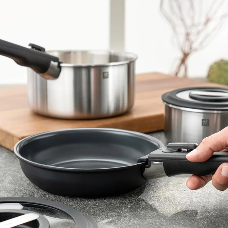 Set de 3 sartenes cerámicas con mango desmontable Unlock Zwilling