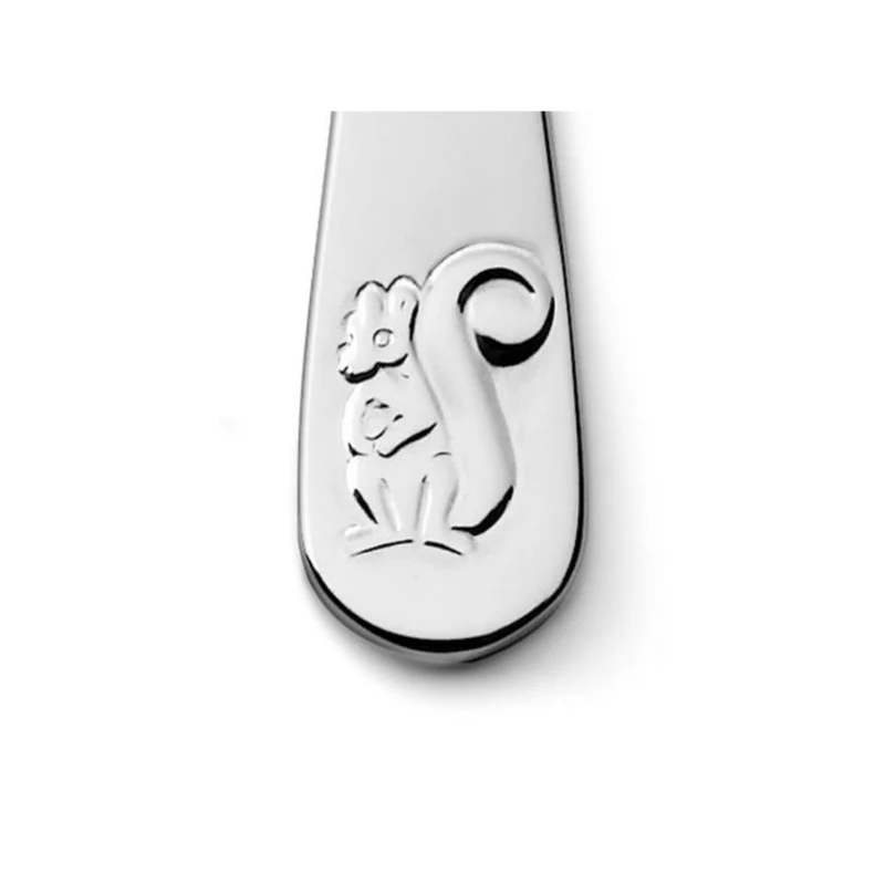 Cubertería de 4 piezas de acero inox Forest Animals Zilverstad