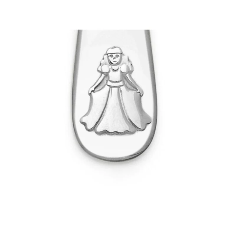 Cubertería de 4 piezas de acero inox Caballeros y Princesas Zilverstad