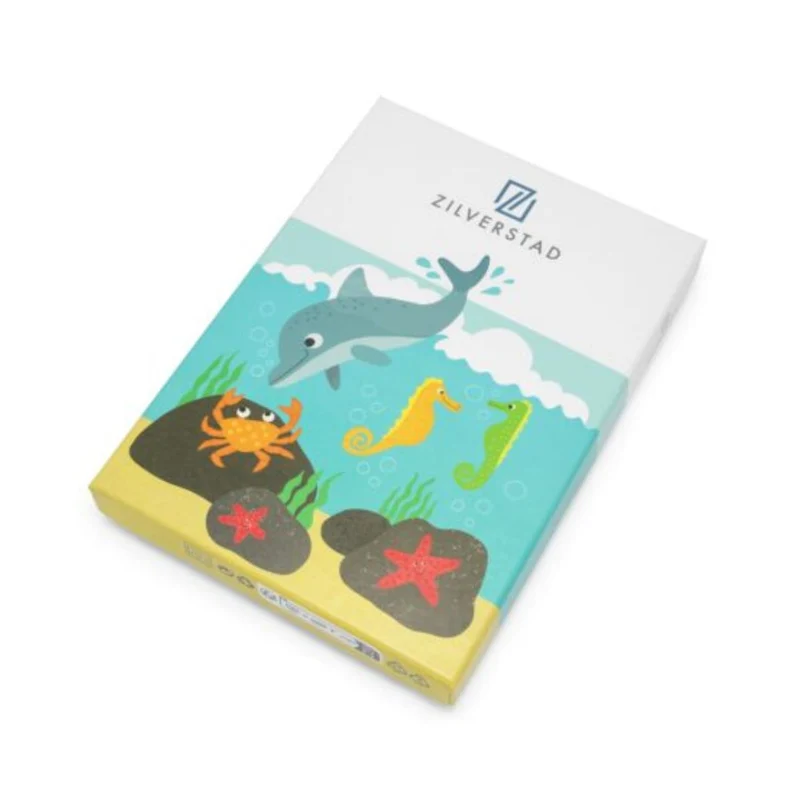 Cubertería de 4 piezas de acero inox Sea Life Zilverstad