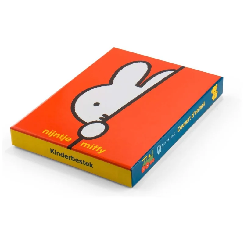 Cubertería de 4 piezas de acero inox Miffy Zilverstad