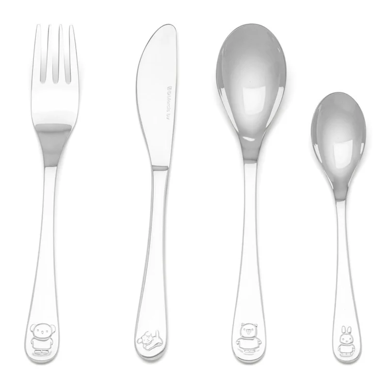 Cubertería de 4 piezas de acero inox Miffy Friends Zilverstad