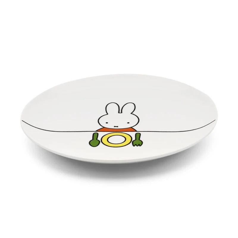 Juego cubertería 6 piezas inox y porcelana Miffy Zilverstad