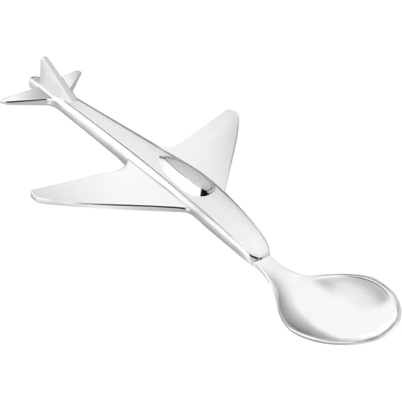 Cuchara infantil en forma de avión Zilverstad