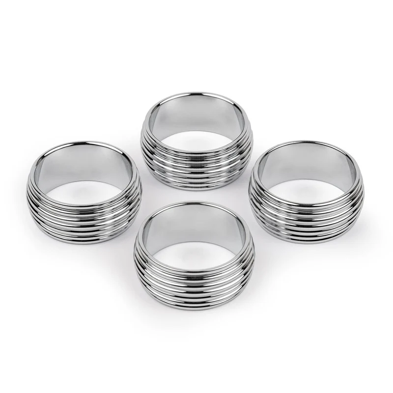 Set de 4 servilleteros de acero inox Elana Zilverstad