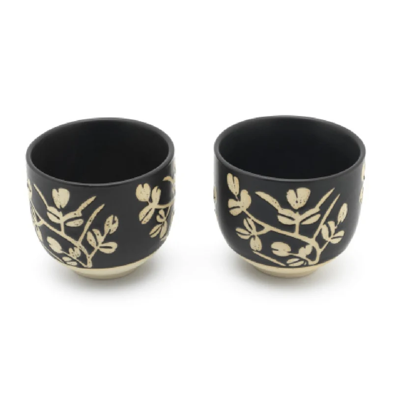 Set de té con tetera de hierro fundido y 2 tazas de porcelana Sichuan Bredemeijer