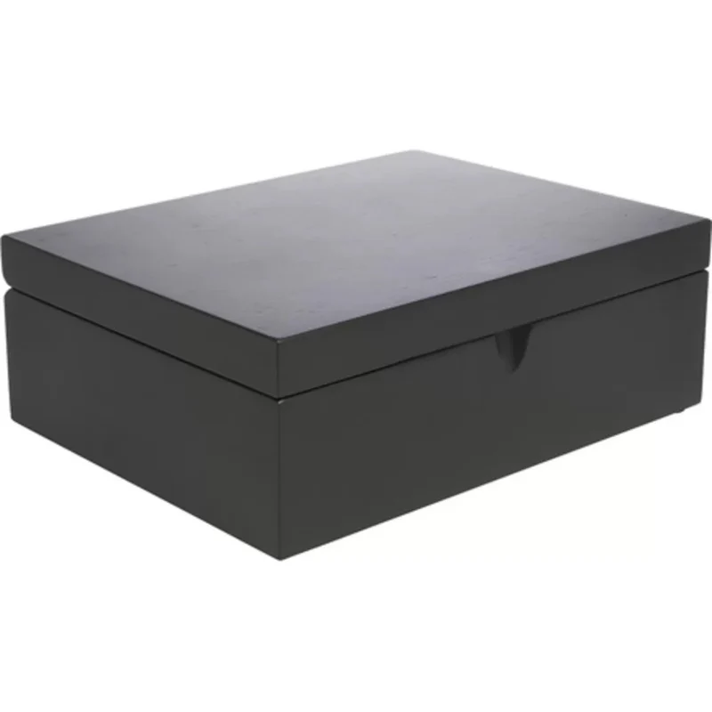 Caja de té de bambú con 4 recipientes y cuchara medidora Bredemeijer