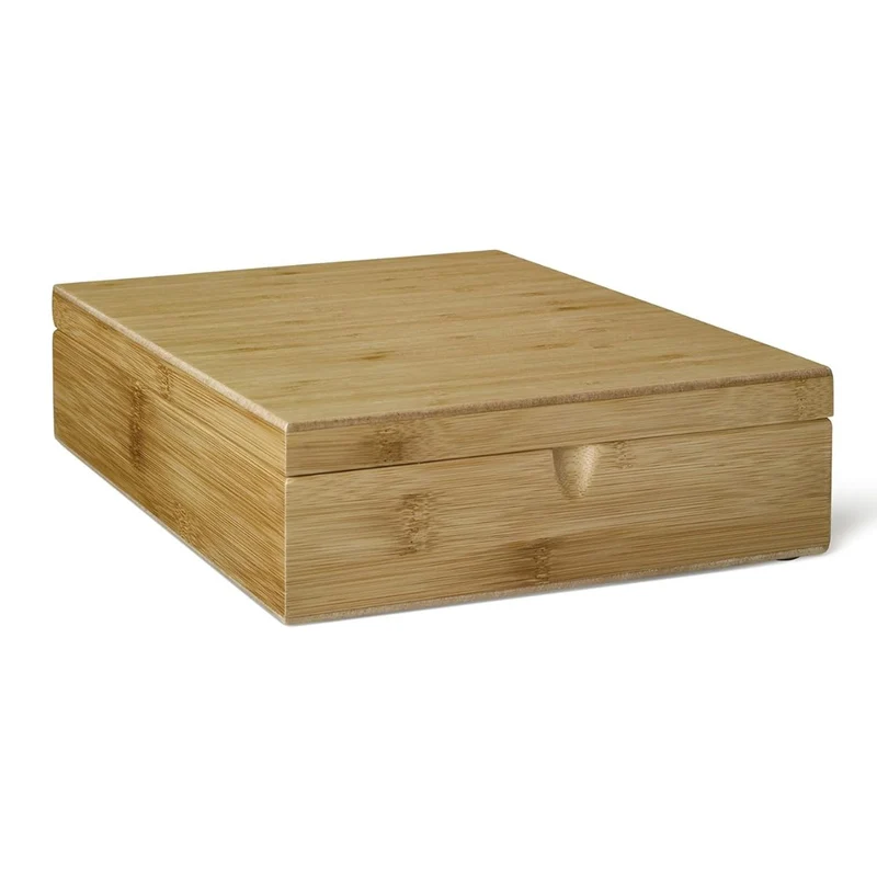 Caja de té de bambú con 9 compartimentos Bredemeijer