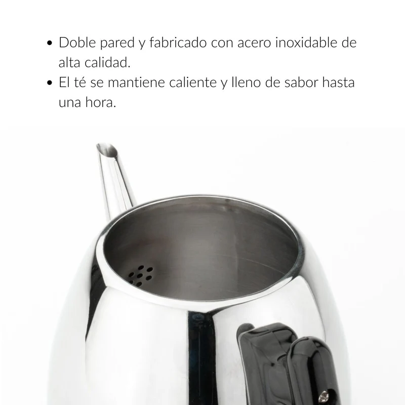Tetera clásica de inox doble pared 1,2 l Duet® Classic Bredemeijer