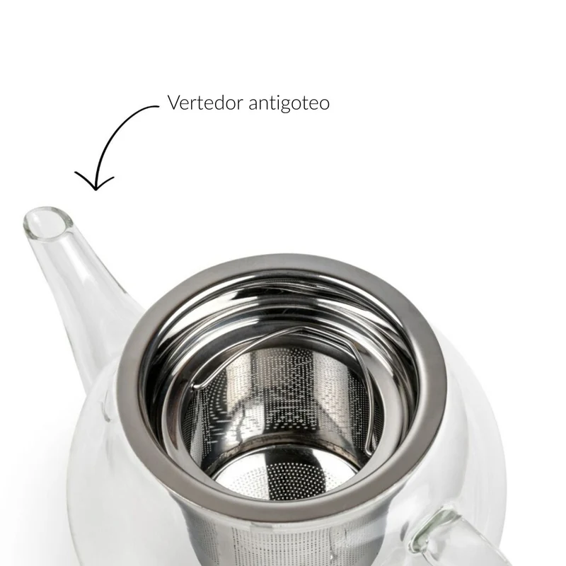 Tetera redonda de cristal 0,5 l Bella Ronde Bredemeijer
