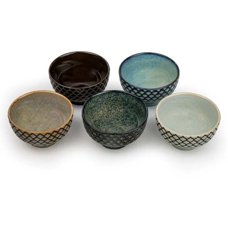 Juego de 5 boles de porcelana para aperitivos Sara Bredemeijer