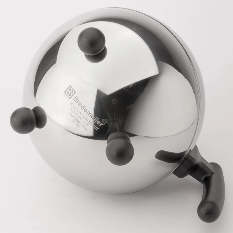 Tetera redonda de acero inox de doble pared 1,2 l Duet® Bella Ronde Bredemeijer
