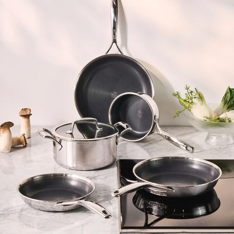 Batería de cocina de 5 piezas cerámicas con exterior inox Peak Zwilling