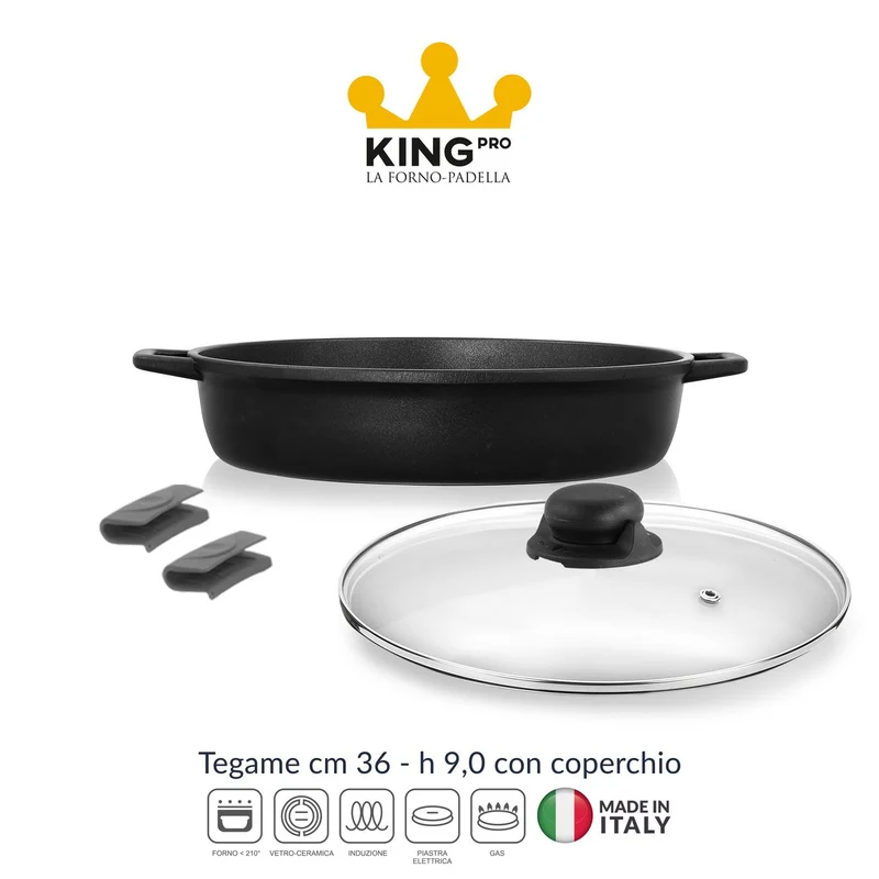 Tegame antiaderente ad induzione 36 cm - King Pro