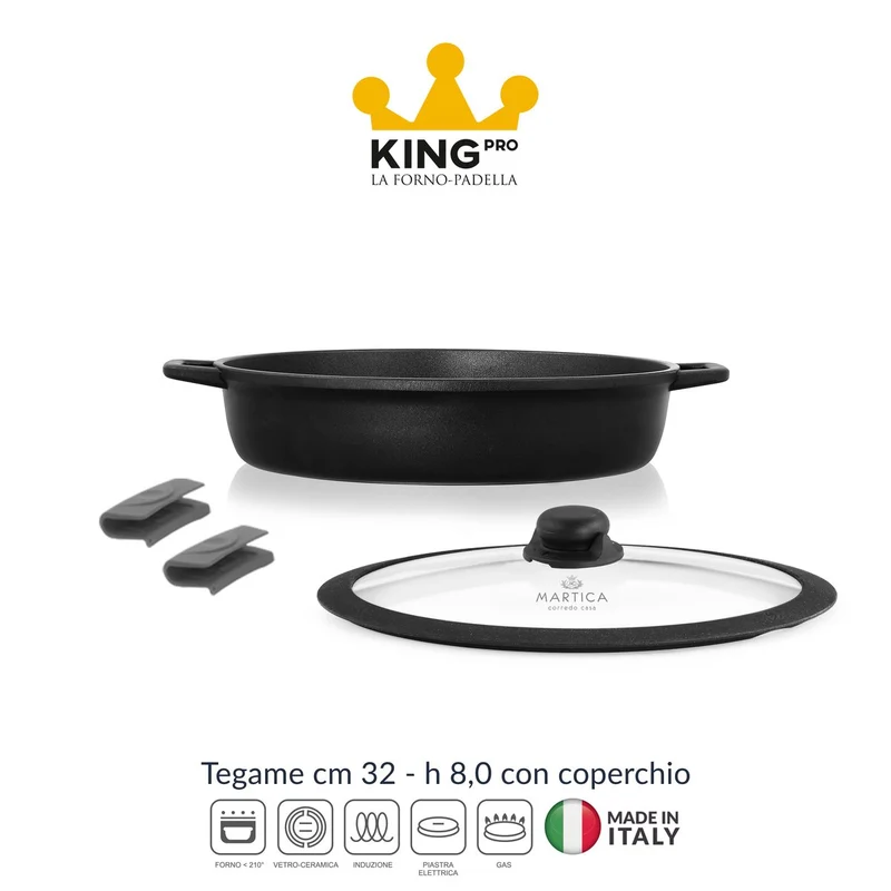 Tegame antiaderente ad induzione 32 cm - King Pro