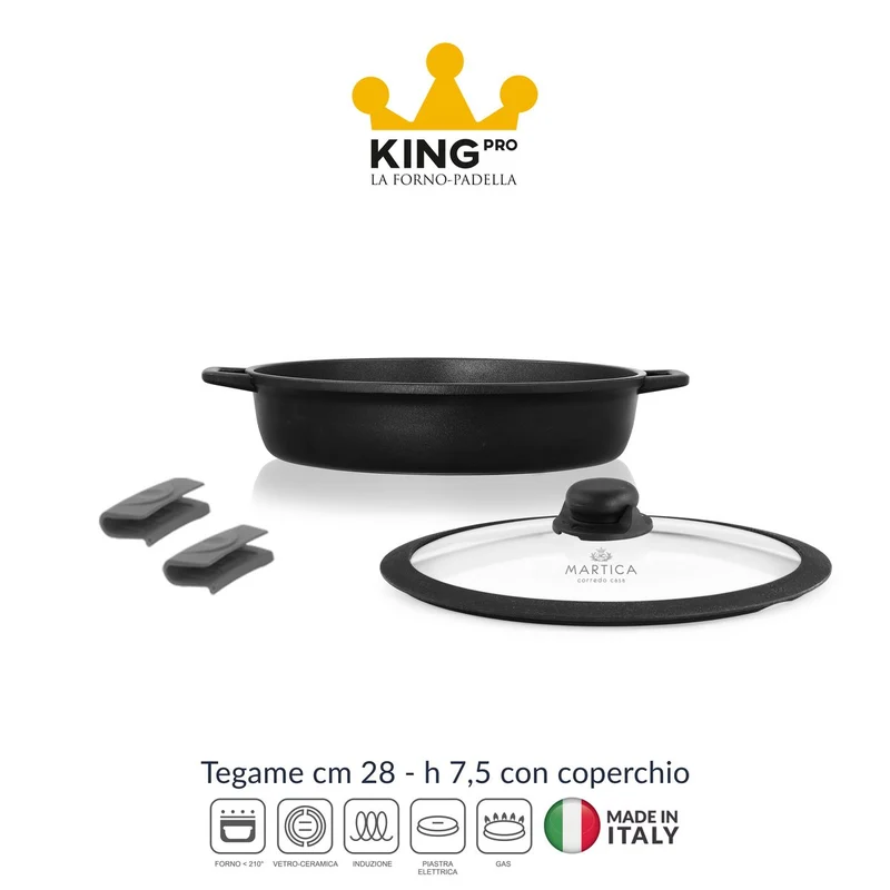 Tegame antiaderente ad induzione 28 cm - King Pro
