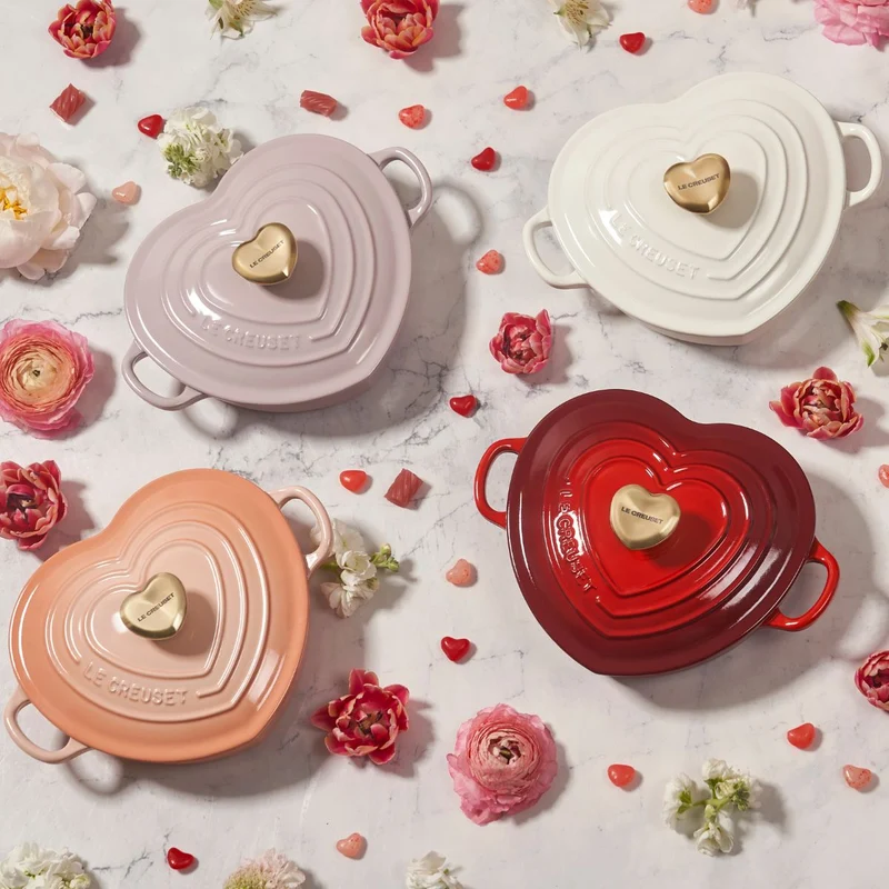 Cocotte baja corazón Le Creuset