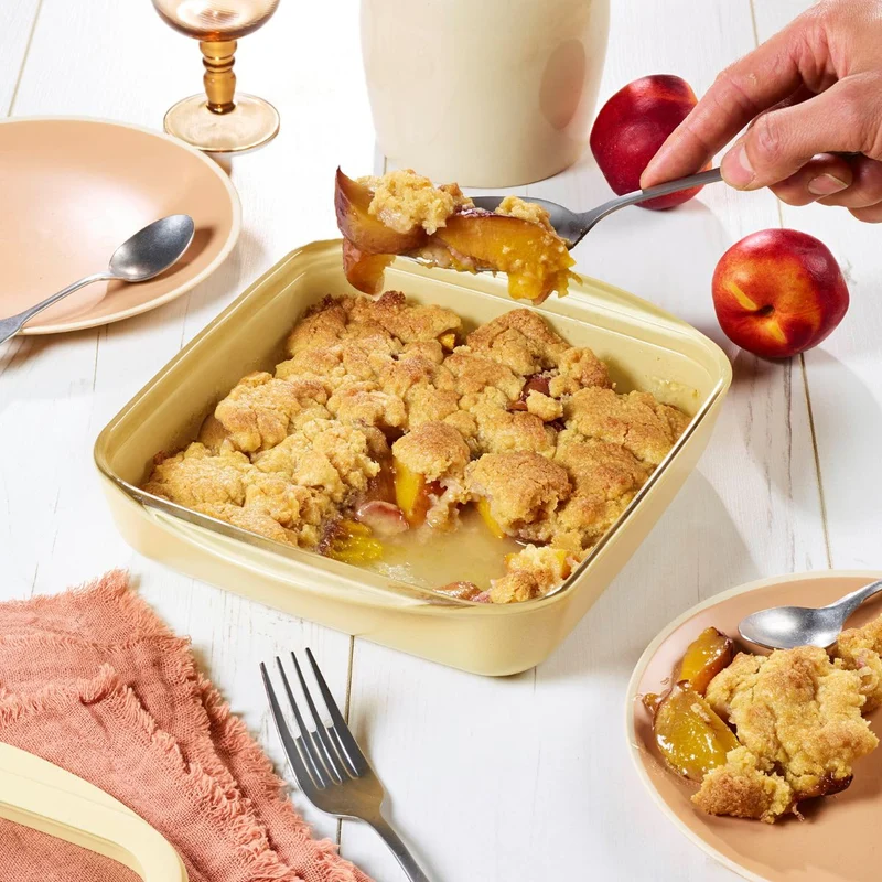 Bandejas de hornear de cristal con tapa Pebbly