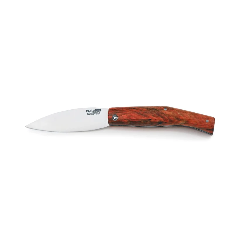 Navaja de acero inoxidable con mango de madera Pallarès