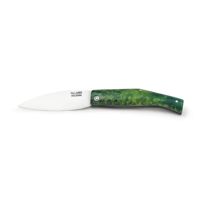 Navaja de acero inoxidable con mango de madera Pallarès