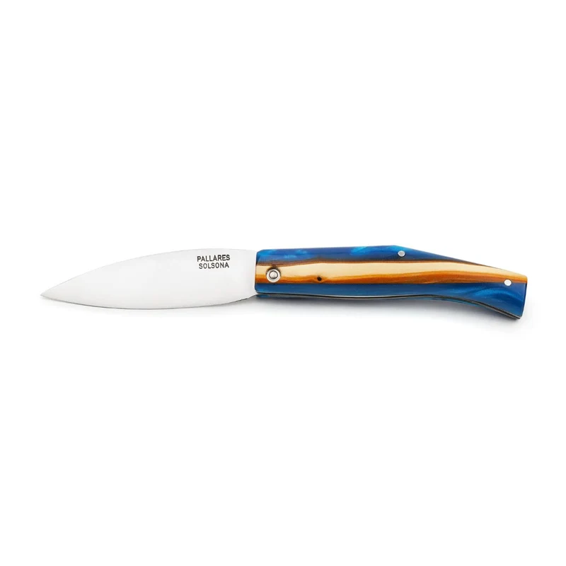 Navaja de acero inoxidable con mango de madera Pallarès